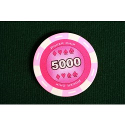 Žetony na poker Lucky hodnota 5000 - 25 ks