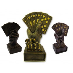 Poker trofej Royal Flush - zlatá