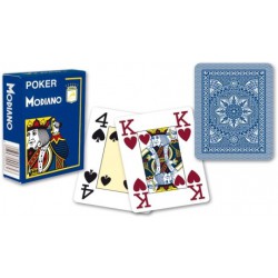 Karty na poker Modiano 4 rohy modré