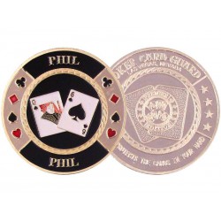 Poker Guard Phil silver - chránič karet