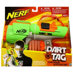 NERF Dart Tag HYPERFIRE Pistole se zásobníkem na 10 šipek