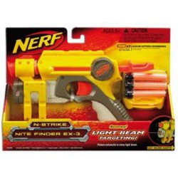 NERF Pistole s náboji N-STRIKE NITE FINDER EX-3