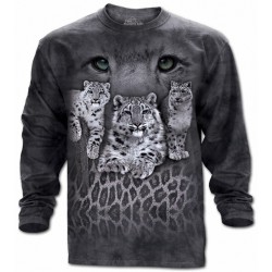 Mikina s leopardem - SNOW LEOPARDS-E LS