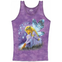 Dámské tílko s vílou - PURPLE WINGED FAIRY TOP