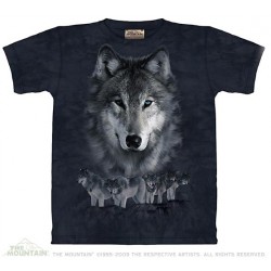 Tričko s vlkem-GRAY WOLVES