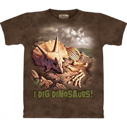 Dětské tričko s dinosaurem - I DIG DINOSAURS*