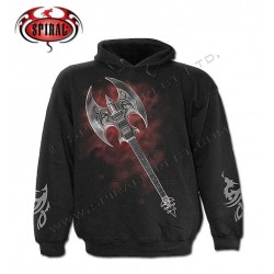 Dětská mikina s kapucí se smrtkou a kytarou - ROCK GOD HOODIE*