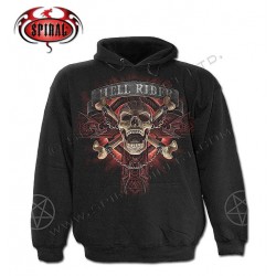 Dětská mikina s kapucí s motorkou - HELL RIDER HOODIE*