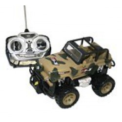 RC Jeep vojenský s dobíječkou