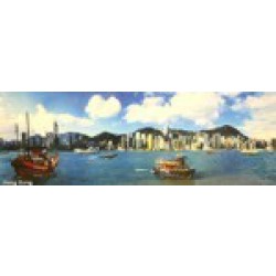 Puzzle 1000 panorama - Hong Kong*** - výprodej