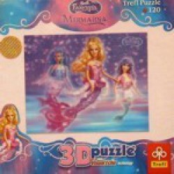 Puzzle 120 d. - Barbie mořská víla  3D