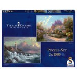 Puzzle 1000 d.  T.Kinkade - 2 obrázky