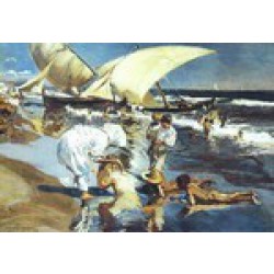 Puzzle 1500 d.  J.Sorolla - Pláž ve Valencii