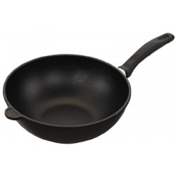 pánev wok AMT GASTROGUSS 28 cm/11 + víko INDUKCE + Dárek zdarma