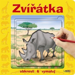 Zvířátka (obkresli a vymaluj)