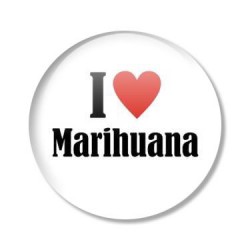 placka I LOVE MARIHUANA