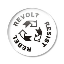 placka REBEL REVOLT RESIST