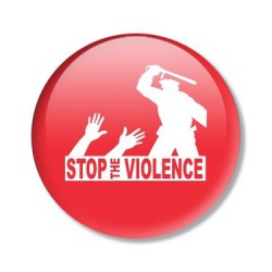 placka STOP THE VIOLENCE