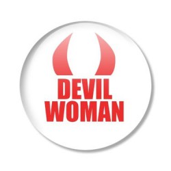 placka DEVIL WOMAN Červená