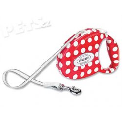 Vodítko Flexi Fashion Lady M White Dots - 1ks