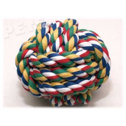 Hračka míč bavlněný barevný 12,5 cm - 1ks