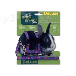 Postroj pro králíky Deluxe modrý - 1ks