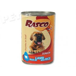 Konzerva Rasco Puppy jehněčí + rýže - 400g