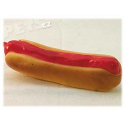 Hračka hotdog vinylový 14 cm - 1ks