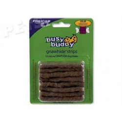 Náplň BB Gnawhide proužky Busy Buddy - 160g