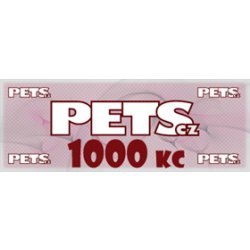 Dárkový šek PETS.CZ - 1000Kč