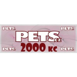 Dárkový šek PETS.CZ - 2000Kč