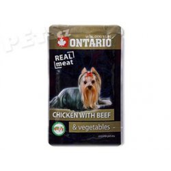 ONTARIO kapsička Chicken Beef Vegetable - 80g