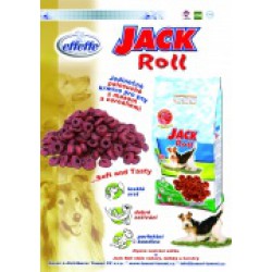 Polosuché kroužky - krmivo pro psa Jack Roll, vel. 1,5 kg