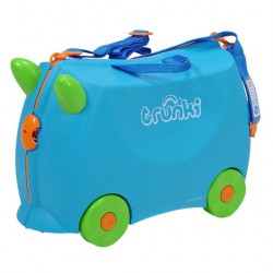 Dětský kufr TRUNKI - modrý (dětský kufřík Knorrtoys)