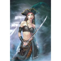Puzzle 1000 dílků - Female pirate