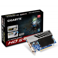 Gigabyte ATI Radeon HD5450 PCIE2.1 1024MB DDR3, DVI, D-SUB, HDMI - grafická karta