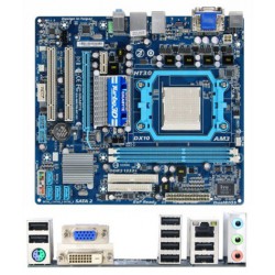 GIGABYTE MB AM3 760G MA78LMT-S2, 2xDDR3,4xSATA2,PCIE,Raid,DVI/analog, mATX - základní deska