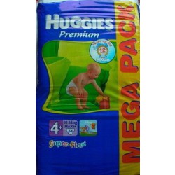 Huggies premium superflex 4+ Maxi plus 64ks