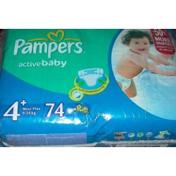 Pampers Active Baby 4+MAXIplus 74ks