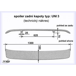 Křídlo UNI 3 /129cm