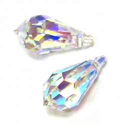 Swarovski drop - aurore boreale - 15 mm