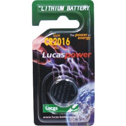 Lucas CR2016 - lithiová baterie 3V