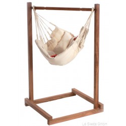 Stojan pro síť na miminko Yayita baby hammock stand, wood