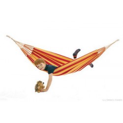 Dětská houpací síť Chica children's hammock H100, red/yellow