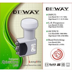 LNB Quattro DIWAY 0,1dB