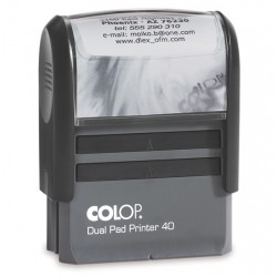 PRINTER 40 DUAL PAD (samobarvící dvoupolštářkové razítko)