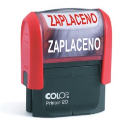 PRINTER 20/L - text ZAPLACENO (samobarvící razítko s textem ZA)