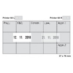 polymer pro Printer 60 L/R (37 x 76 mm)