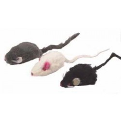 Myška malá,šedá,chrastící 5 cm