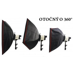 SOFTBOX 60 x 90 cm otočný o 360 stupňů